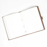 Recycled Leather Unruled Brown Journal