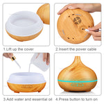 300ml Air Humidifier Essential Oil Diffuser