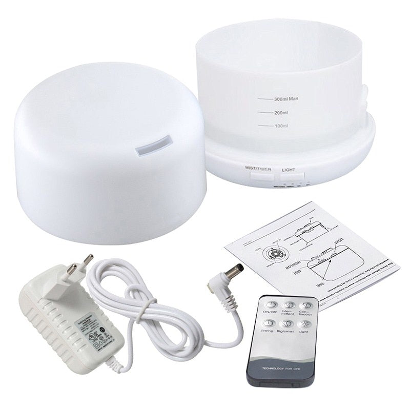 300ml Aromatherapy Diffuser Air Humidifier with 7 Color Changing Lights