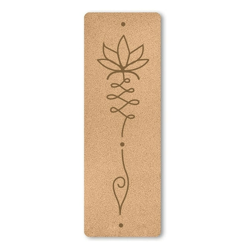Yoga Mat 4/5/6mm Natural Cork TPE Printed Non-Slip Esterilla Yoga