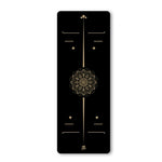 Yoga Mat Luxury Black and Gold 183*68cm*6mm TPE Body Building Fitness Exercise