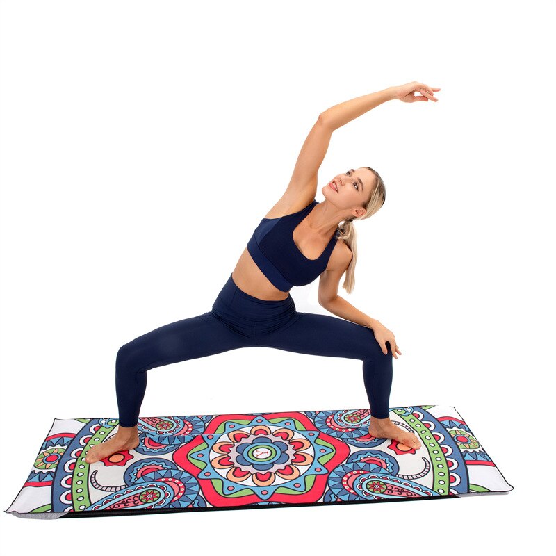 Yoga Mat 65*185cm*4mm Non-slip Yoga Mat Microfiber Towel Fitness Gym