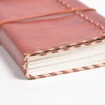 Recycled Leather Unruled Brown Journal