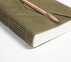 Hand Bound Paper & Olive Leather Journal