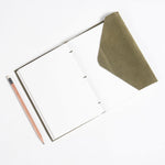 Hand Bound Paper & Olive Leather Journal