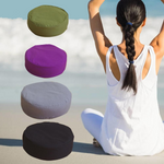 Round Meditation Cushion Filled With Buckwheat Hulls